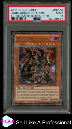 DARK ARMED DRAGON TURBO PACK: BSTR.6-GER. YU-GI-OH! BOOSTER SIX 2011 DE000 PSA 9 - Image 1
