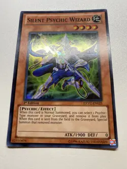 Yu-Gi-Oh! SILENT PSYCHIC WIZARD Super Rare 1st Edition EXVC-EN025 HP - Image 1