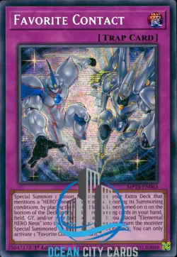 Yugioh Favorite Contact MP24-EN063 Secret Rare 1st Edition - Image 1