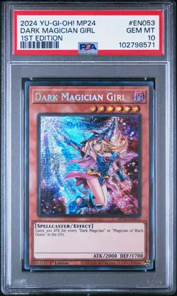 2024 YU-GI-OH! MP24-25TH ANV TIN: DUELING MIRRORS DARK MAGICIAN GIRL PSA 10 - Image 1
