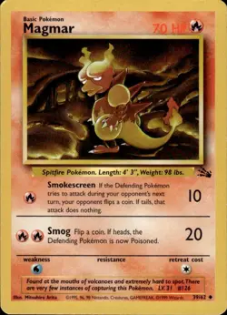 MAGMAR - 39/62 - Fossil - Pokemon Card -BC - Image 1