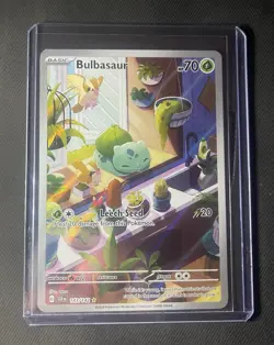 Pokemon TCG Stellar Crown Bulbasaur Holo Rare Card 143/142 Sv07 IR - Image 1