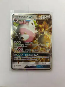 2017 Pokemon Bewear GX Promo Card SM34 NM - Image 1