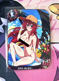 Rias Gremory High School DxD Waifu Card Textured Custom - Image 3