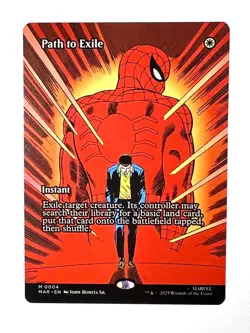Path to Exile 0004 Borderless Marvel Spider-Man Magic Magic MTG Card - Image 1