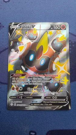 Pokemon TCG Falinks V SV115/SV122 Shining Fates Holo Shiny Vault Card Rare - Image 1