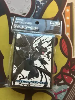 Pokemon Center Card Sleeves - Zekrom - Japanese Import - 64 Count - Black - Image 1