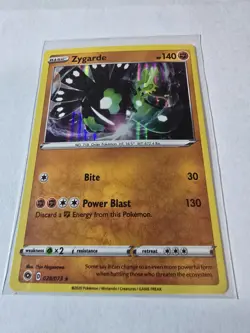 Pokemon Champions Path Zygarde Holo Rare Card 028/073 NM/MT - Image 1