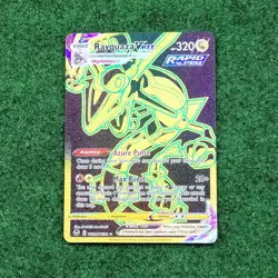 Pokemon Silver Tempest Rayquaza VMAX TG29/TG30 Secret Rare Black & Gold Card - Image 1