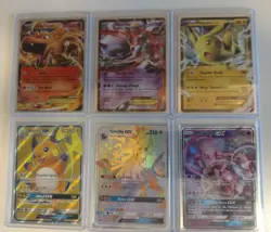 Pokemon EX & GX Six Card Lot (Charizard, Mewtwo x2, Pikachu, Raichu & Silvally) - Image 1