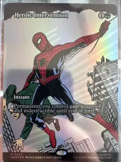 MTG Heroic Intervention #0034 Foil Borderless M Marvel Eternal-Legal (MAR) - Image 1