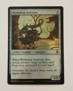1x Workshop Assistant FOIL Commander Legends MTG Magic the Gathering NM - Image 1