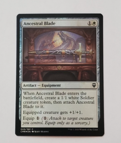 1x Ancestral Blade FOIL Commander Legends MTG Magic the Gathering NM - Image 1