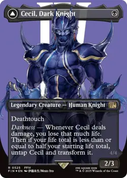 Final Fantasy MTG: Cecil, Dark Knight Borderless Surge Foil (Near Mint) - Image 1