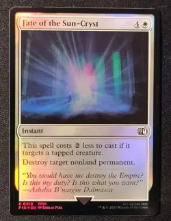 Fate of the Sun-Cryst FOIL FIN Final Fantasy MTG 19 M/NM - Image 1
