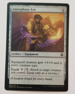1x Amorphous Axe FOIL Commander Legends MTG Magic the Gathering NM - Image 1