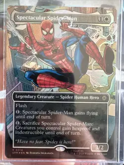 Spectacular Spider-Man (Borderless) Marvel's Spider-Man Foil Magic Mtg Full Art - Image 1