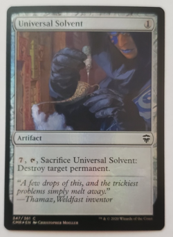 1x Universal Solvent FOIL Commander Legends MTG Magic the Gathering NM - Image 1