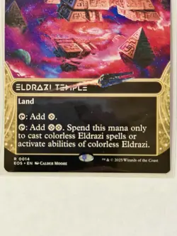 2025 MTG Edge Of Eternities #14 ELDRAZI TEMPLE Extend Art Borderless PACK FRESH - Image 3