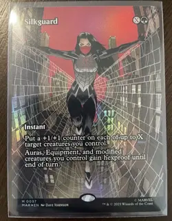 MTG Marvel’s Spider-Man Silkguard (Borderless) Foil #37 Mythic - Image 1