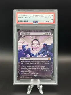 Grave Pact (0029) [Borderless] (PSA 10) - MTG - Wilds of Eldraine (ENG) - Image 1
