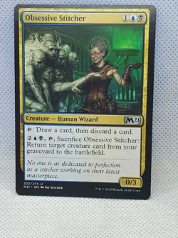 Obsessive Stitcher Core Set 2021 Mix Match Buy1 1Free MTG Uncommon F132 - Image 1