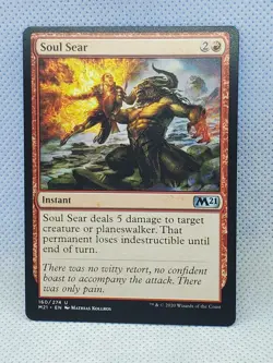 Soul Sear Core Set 2021 Mix Match Buy1 1Free MTG Uncommon F119 - Image 1