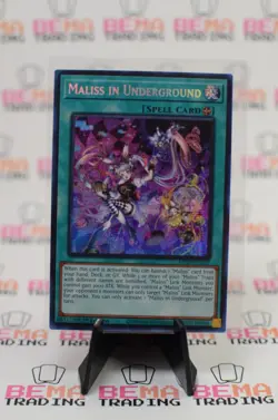 Yugioh! Maliss in Underground MP25-EN127 Mega Pack Prismatic Secret Rare - Image 1