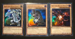 Blue Eyes-Red Eyes-Dark Magician 25th Anniversary LC01-EN Ultra Rare Yugioh - Image 1