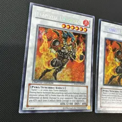 Yugioh Flamvell Uruquizas HA01-EN024 Secret Rare Limited Ed LP/NM (3) copies - Image 2