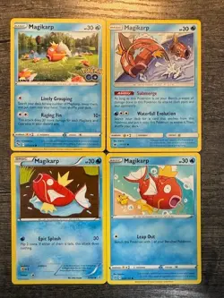 POKEMON CARD 4 MAGIKARP 22/83 MAGIKARP 17/111 MAGIKARP 039/192 MAGIKARP 021/078 - Image 1