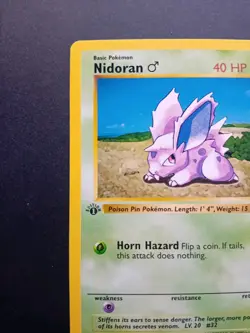 Pokemon Cards: Base Set 1st Edition Common: Nidoran M 55/102 - Image 4