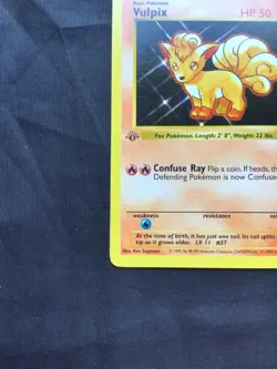 Pokemon Cards: Base Set 1st Edition Common: Vulpix 68/102 - Image 5