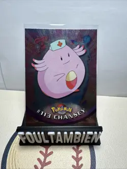 Topps Pokemon Tv Animation Chansey Foil Card - Image 1