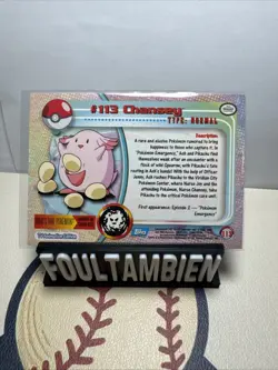 Topps Pokemon Tv Animation Chansey Foil Card - Image 2