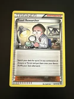 Fossil Researcher - XY Furious Fists - Promo Cosmo Holo - Pokemon Trainer Card - Image 1