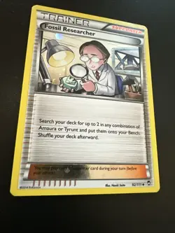 Fossil Researcher - XY Furious Fists - Promo Cosmo Holo - Pokemon Trainer Card - Image 3