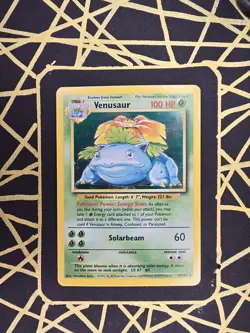 🔥 Venusaur 15/102 🔥 Original Holo Rare Base Set Pokemon Card WOTC TCG 1999 - Image 1