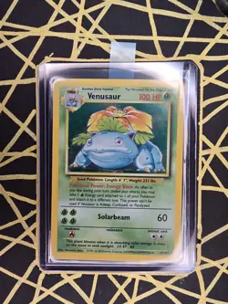 🔥 Venusaur 15/102 🔥 Original Holo Rare Base Set Pokemon Card WOTC TCG 1999 - Image 2