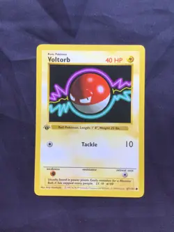 Pokemon Cards: Base Set 1st Edition Common: Voltorb 67/102 - Image 1