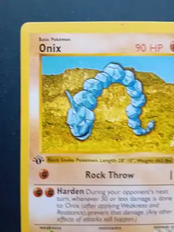 Pokemon Cards: Base Set 1st Edition Common: Onix 56/102 - Image 3