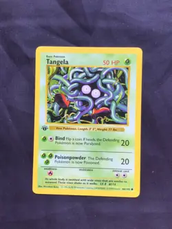 Pokemon Cards: Base Set 1st Edition Common: Tangela 66/102 - Image 1
