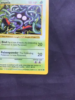Pokemon Cards: Base Set 1st Edition Common: Tangela 66/102 - Image 4
