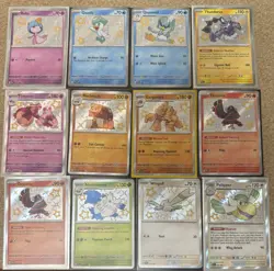 Paldean Fates Shiny Pokemon 12 Card Lot: Pokemon TCG Scarlet And Violet Holos - Image 1