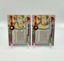 Pokemon Card - Mankey, Primeape - Topps - Green Logo - 2 Card Set - Image 2
