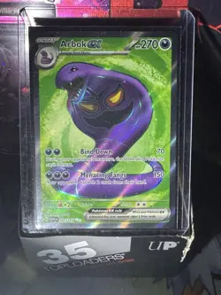Pokemon TCG Arbok ex 185/165 Scarlet & Violet 151 Full Art Ultra Rare Holo Card - Image 1