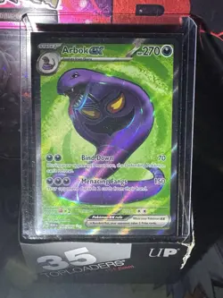 Pokemon TCG Arbok ex 185/165 Scarlet & Violet 151 Full Art Ultra Rare Holo Card - Image 5