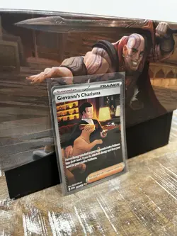 Pokemon TCG Giovanni's Charisma Full Art Trainer Card - Image 1