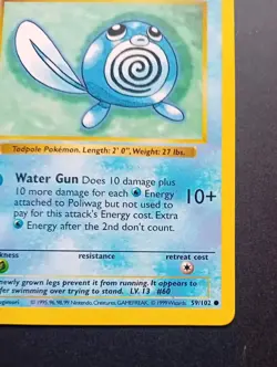 Pokemon Cards: Base Set 1st Edition Common: Poliwag 59/102 - Image 5