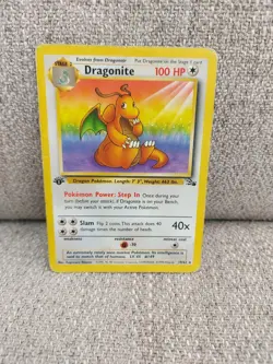 Pokemon TCG Dragonite Fossil Card 19/62 Regular Rare 1ST EDITION - Image 2